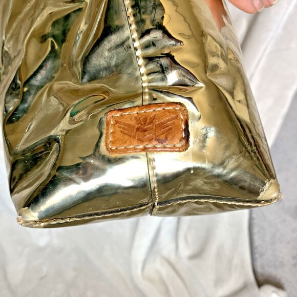 Consuela Goldie Breezy East West Tote Metallic Gold Large Shopper Bag